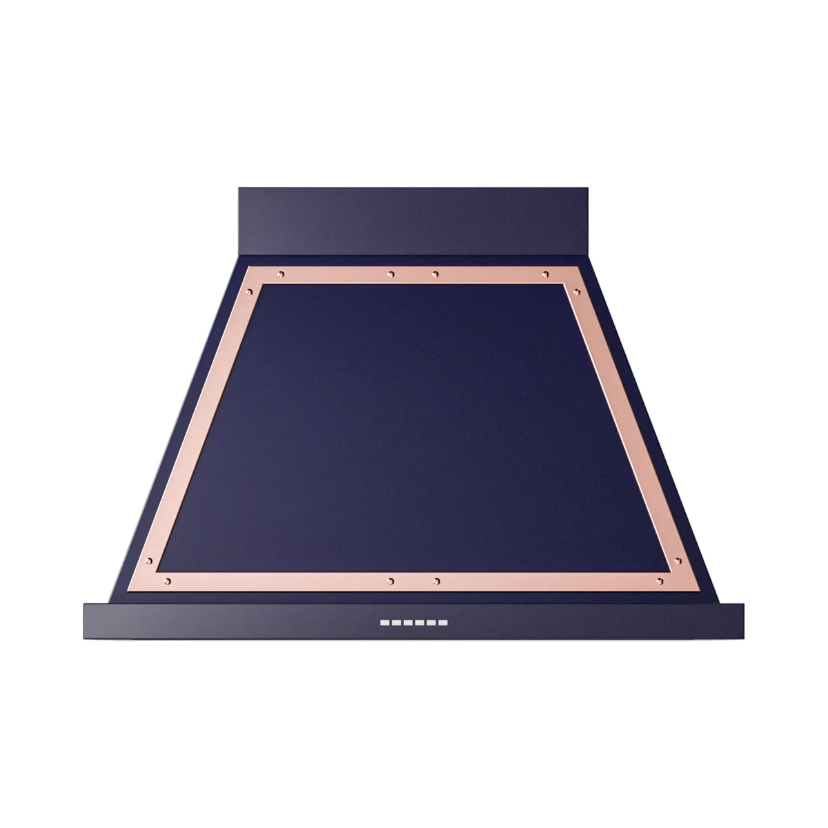 ILVE Nostalgie II 36-Inch Wall-Mount Range Hood, 600 CFM, Midnight Blue with Copper Trim (UANB36MBP)
