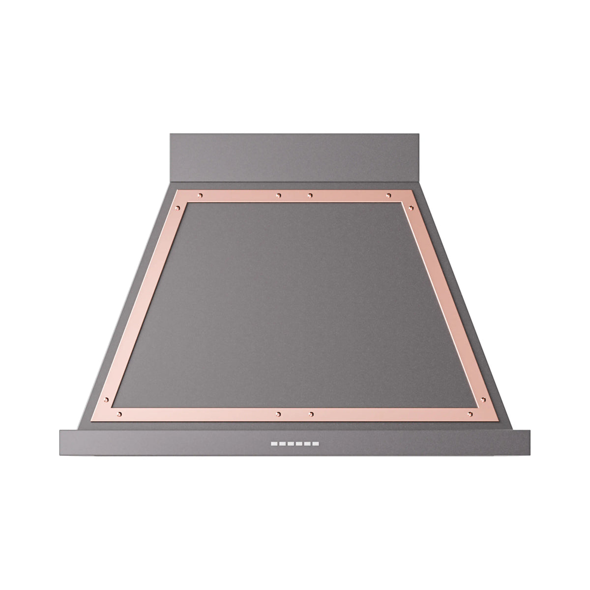 ILVE Nostalgie II 36-Inch Wall-Mount Range Hood, 600 CFM, Graphite Matte with Copper Trim (UANB36MGP)