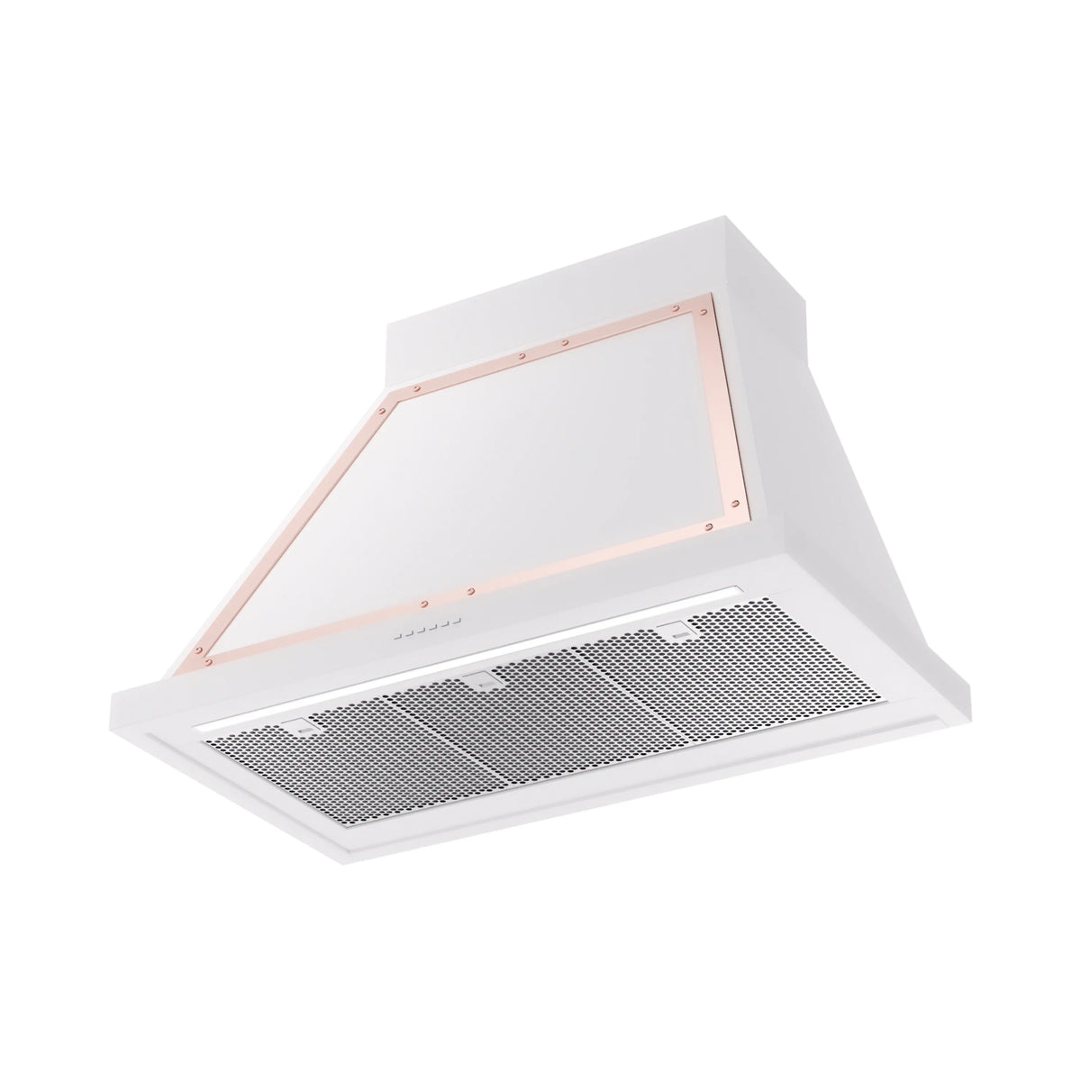 ILVE Nostalgie II 36-Inch Wall-Mount Range Hood, 600 CFM, White with Copper Trim (UANB36WHP)