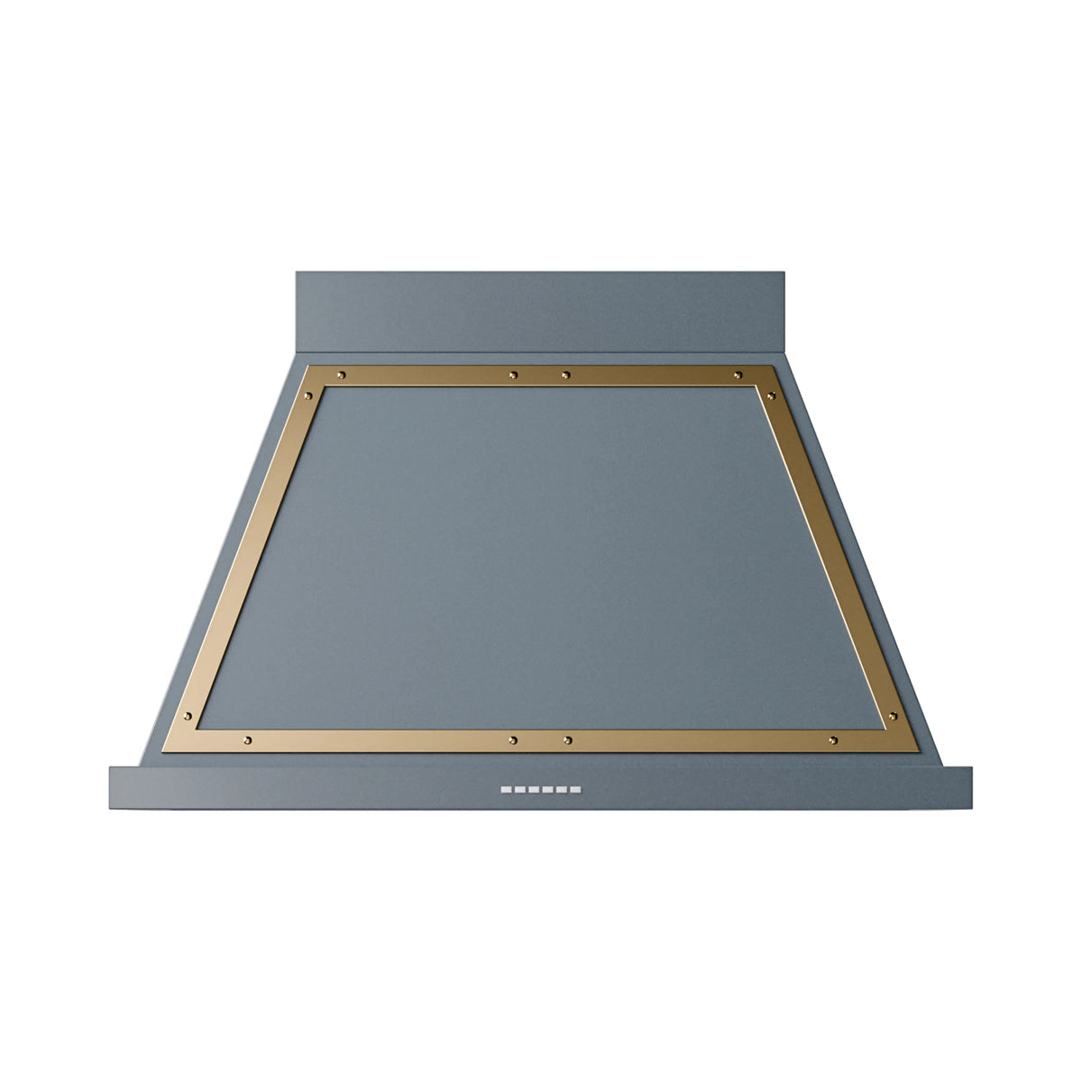 ILVE Nostalgie II 40-Inch Wall-Mount Range Hood, 600 CFM, Blue Grey with Brass Trim (UANB40BGG)