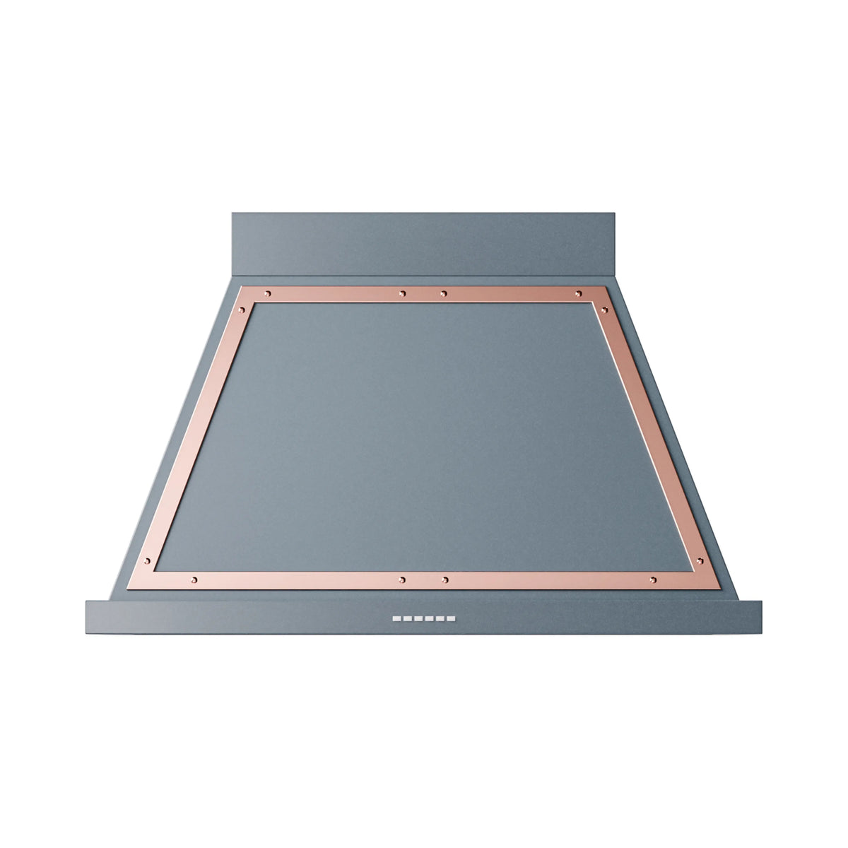 ILVE Nostalgie II 40-Inch Wall-Mount Range Hood, 600 CFM, Blue Grey with Copper Trim (UANB40BGP)