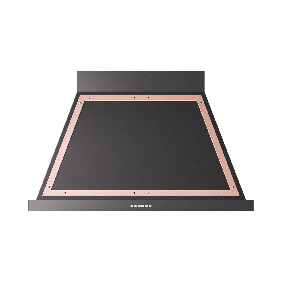 ILVE Nostalgie II 40-Inch Wall-Mount Range Hood, 600 CFM, Glossy Black with Copper Trim (UANB40BKP)