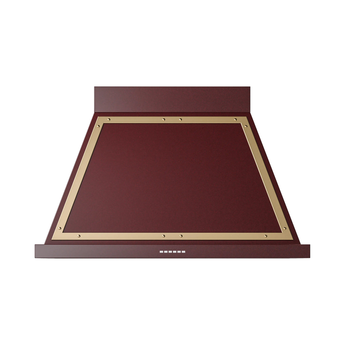ILVE Nostalgie II 40-Inch Wall-Mount Range Hood, 600 CFM, Burgundy with Brass Trim (UANB40BUG)