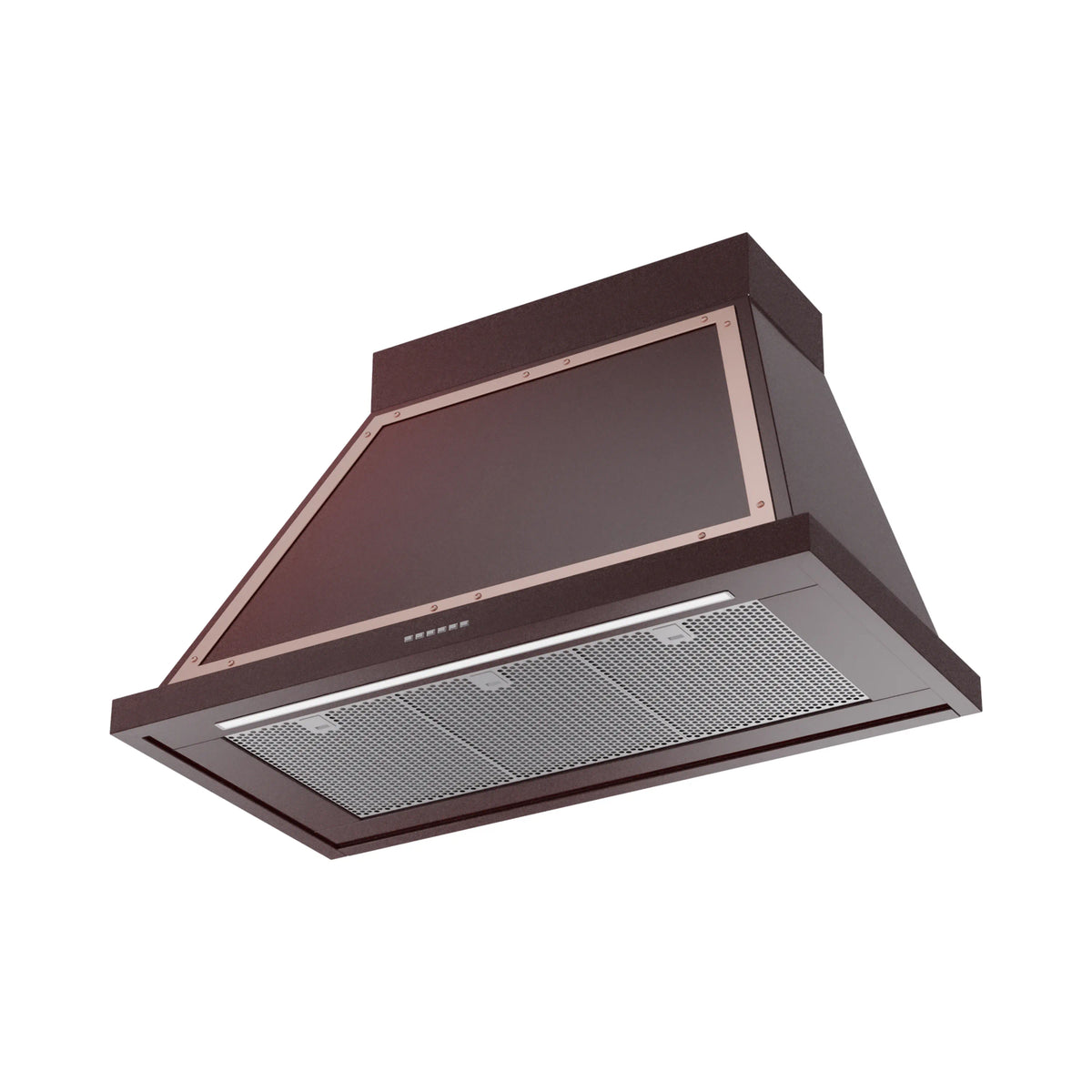 ILVE Nostalgie II 40-Inch Wall-Mount Range Hood, 600 CFM, Burgundy with Copper Trim (UANB40BUP)
