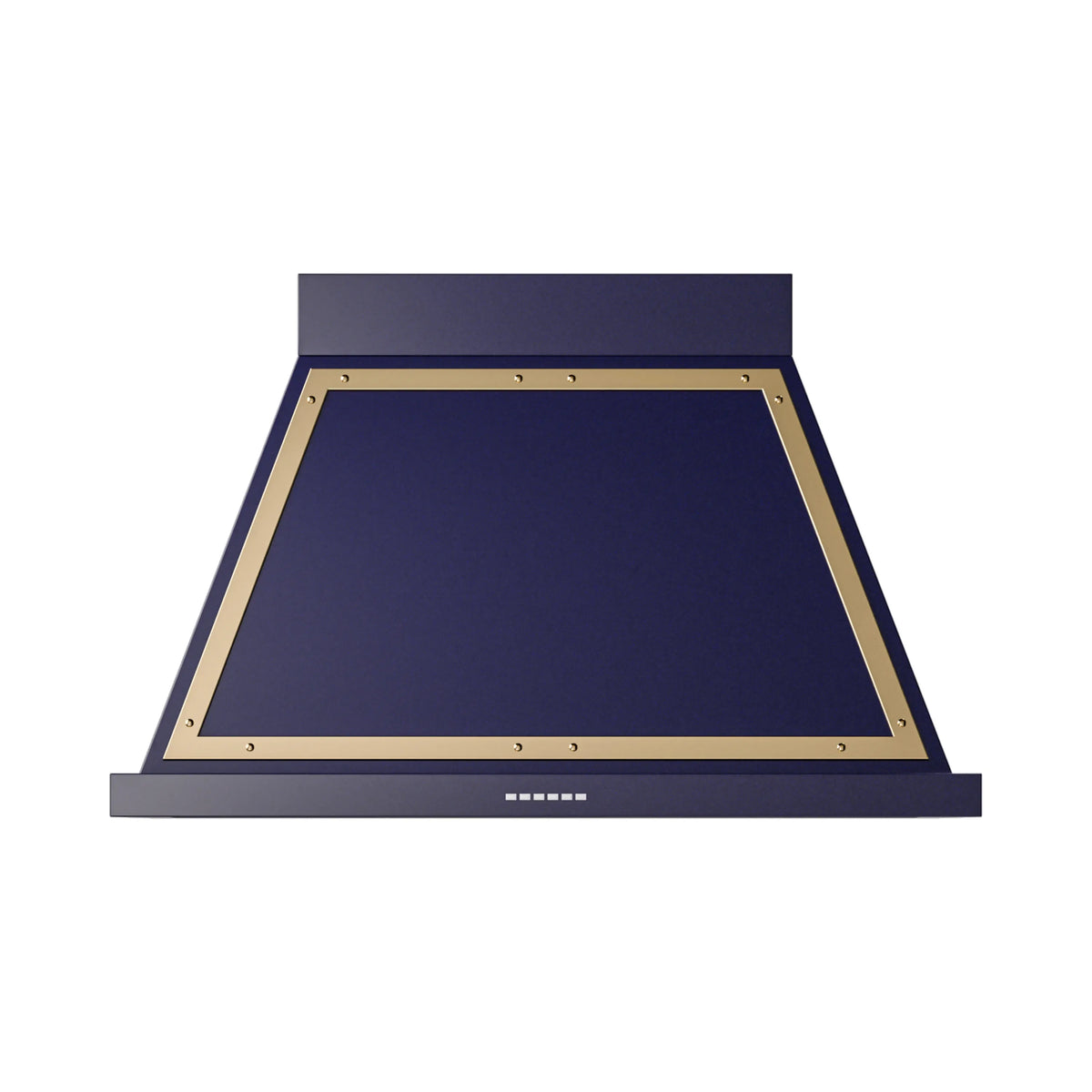 ILVE Nostalgie II 40-Inch Wall-Mount Range Hood, 600 CFM, Midnight Blue with Brass Trim (UANB40MBG)