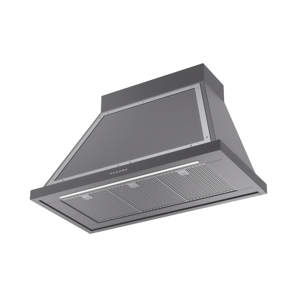 ILVE Nostalgie II 40-Inch Wall-Mount Range Hood, 600 CFM, Graphite Matte with Chrome Trim (UANB40MGC)
