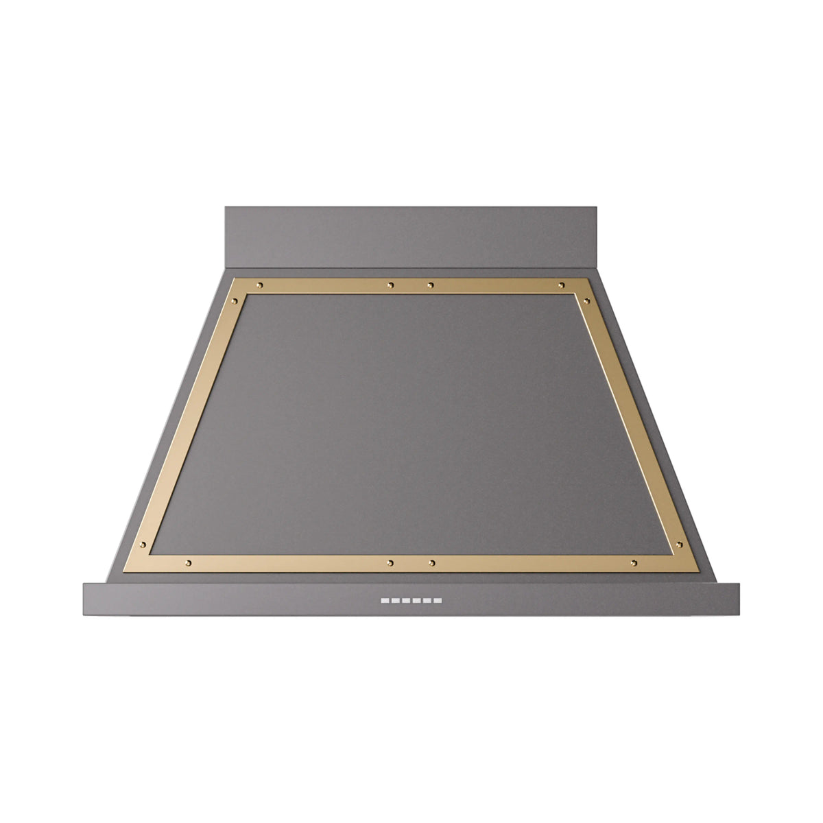 ILVE Nostalgie II 40-Inch Wall-Mount Range Hood, 600 CFM, Graphite Matte with Brass Trim (UANB40MGG)