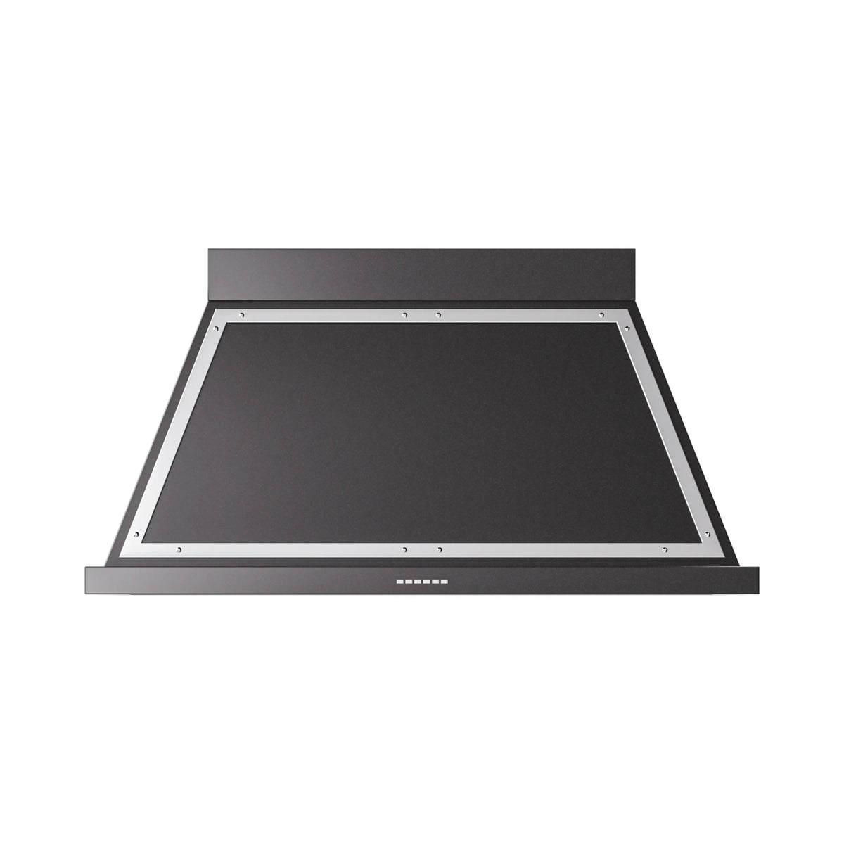 ILVE Nostalgie II 48-Inch Wall-Mount Range Hood, 600 CFM, Glossy Black with Chrome Trim (UANB48BKC)