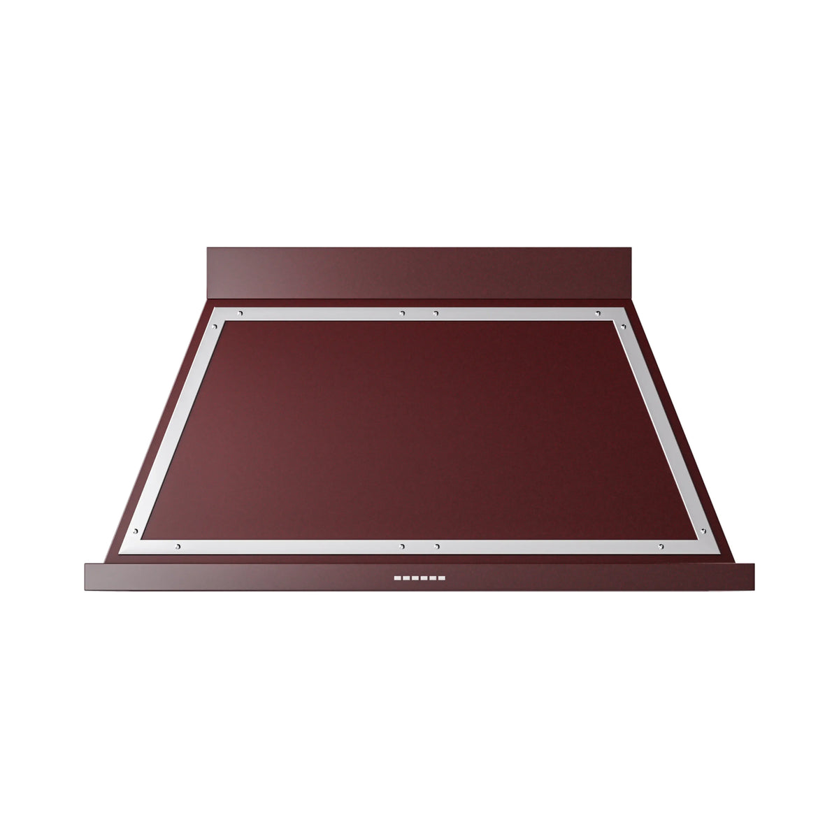 ILVE Nostalgie II 48-Inch Wall-Mount Range Hood, 600 CFM, Burgundy with Chrome Trim (UANB48BUC)
