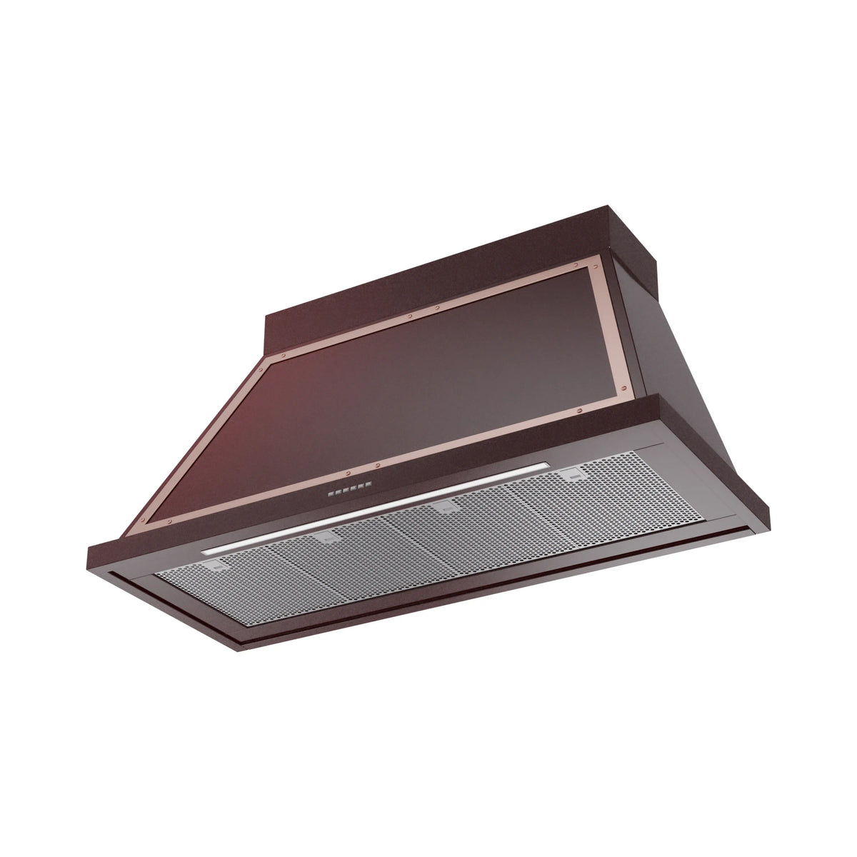 ILVE Nostalgie II 48-Inch Wall-Mount Range Hood, 600 CFM, Burgundy with Copper Trim (UANB48BUP)