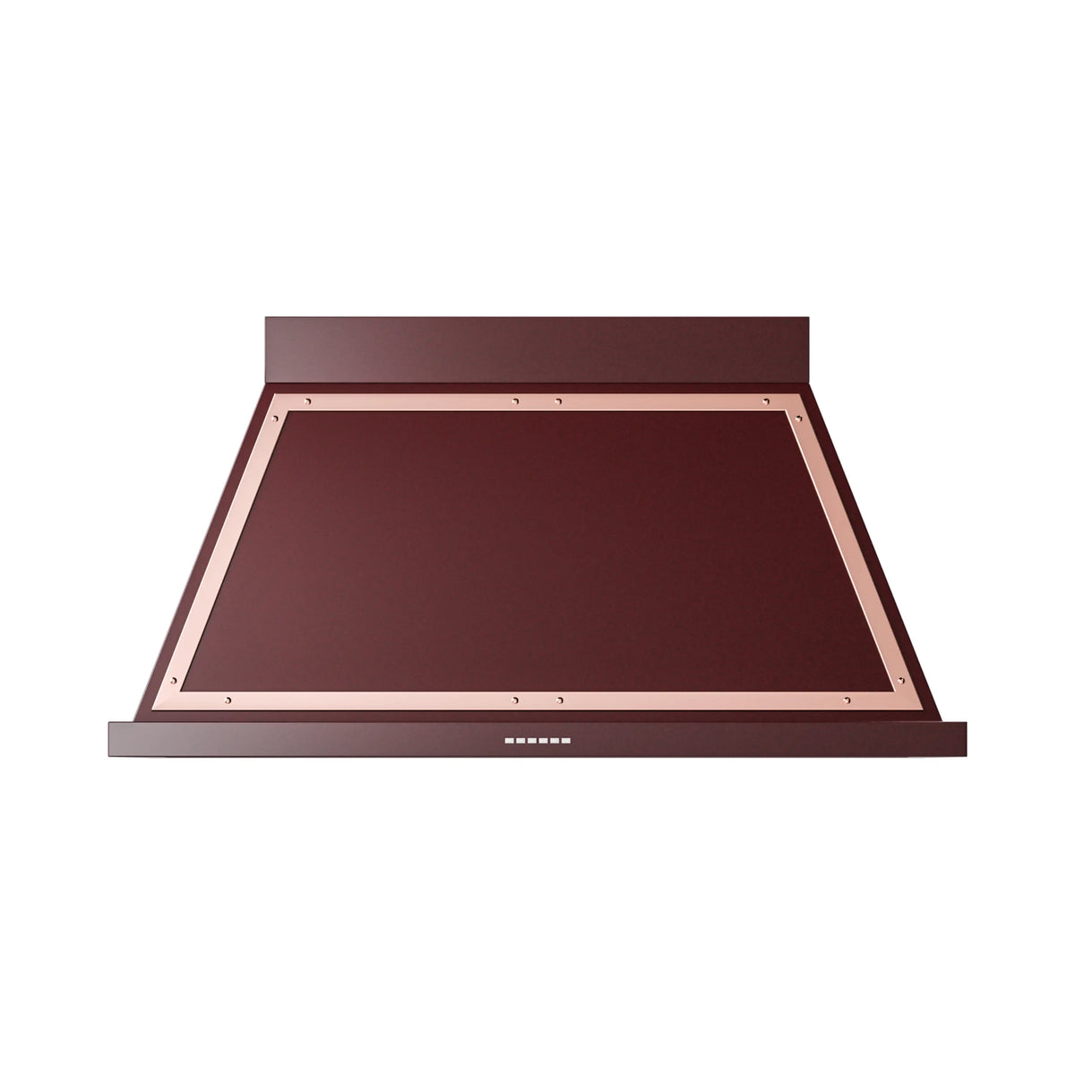 ILVE Nostalgie II 48-Inch Wall-Mount Range Hood, 600 CFM, Burgundy with Copper Trim (UANB48BUP)