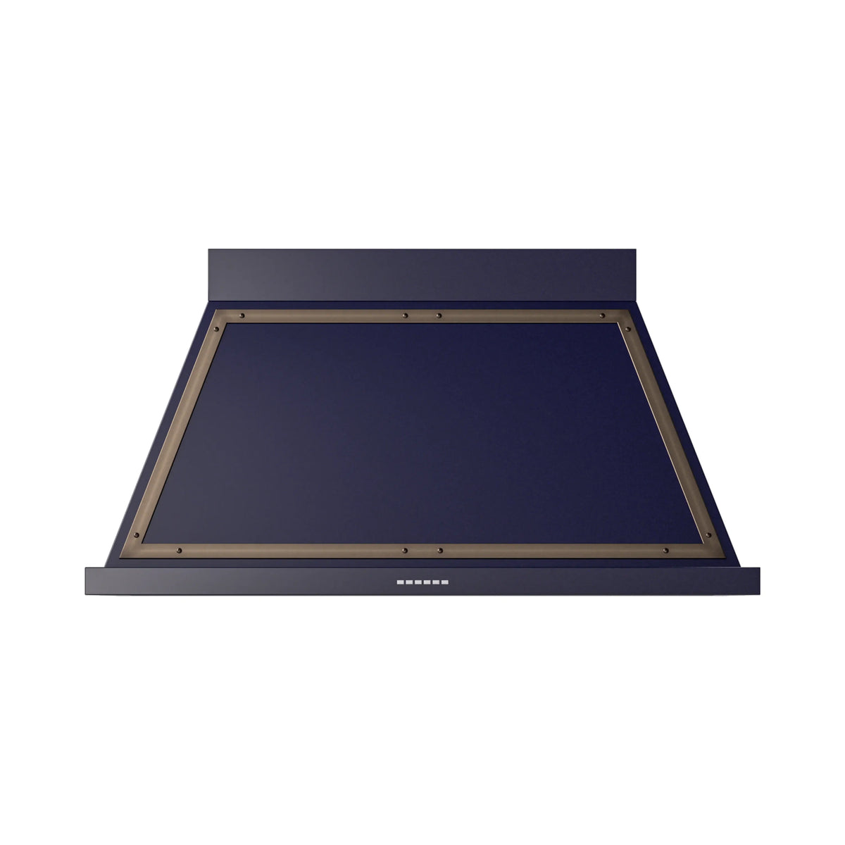ILVE Nostalgie II 48-Inch Wall-Mount Range Hood, 600 CFM, Midnight Blue with Bronze Trim (UANB48MBB)