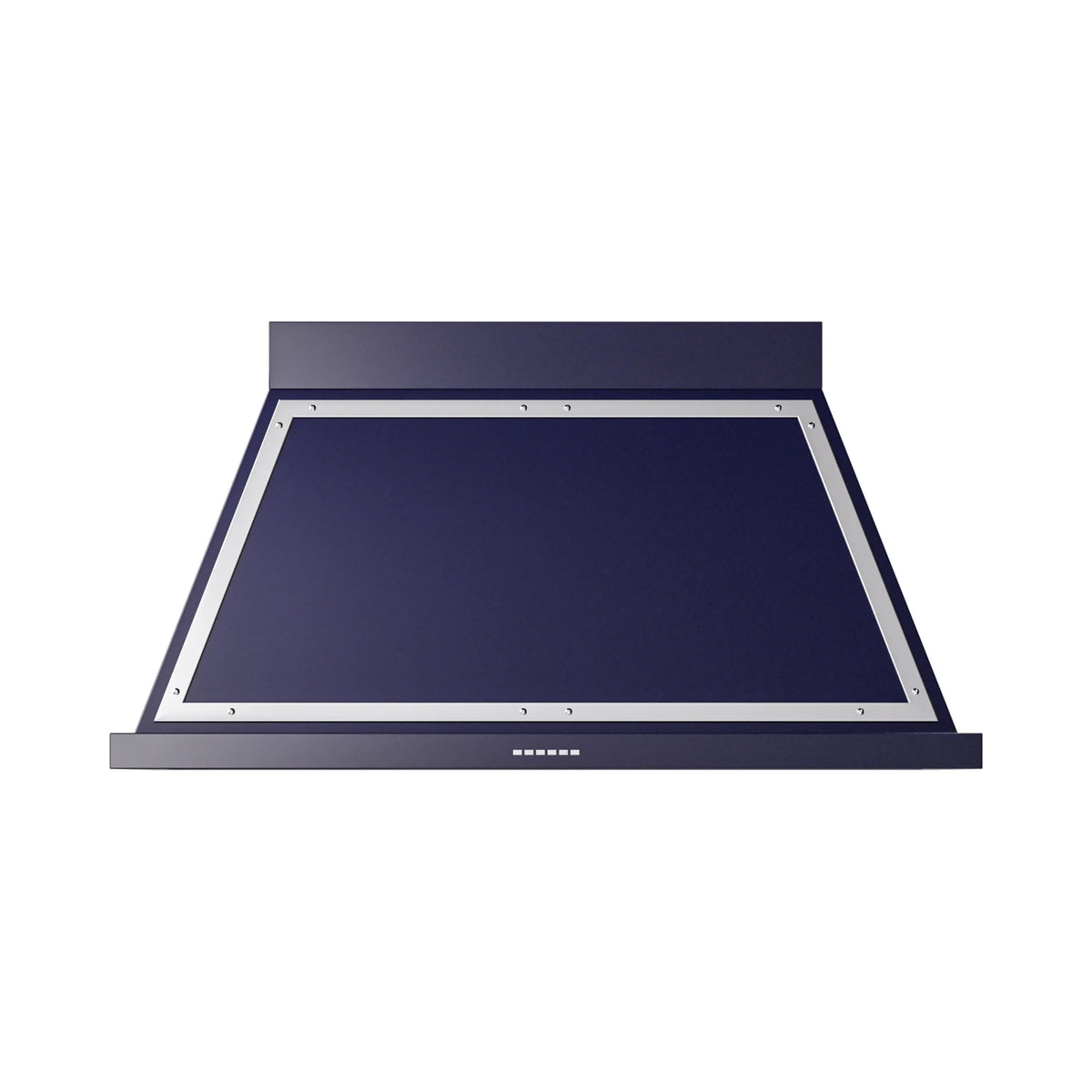 ILVE Nostalgie II 48-Inch Wall-Mount Range Hood, 600 CFM, Midnight Blue with Chrome Trim (UANB48MBC)