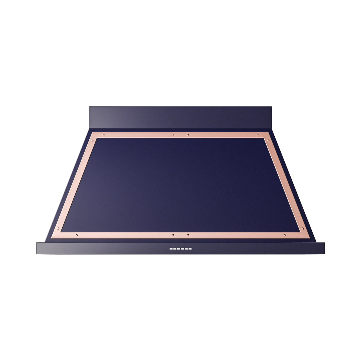 ILVE Nostalgie II 48-Inch Wall-Mount Range Hood, 600 CFM, Midnight Blue with Copper Trim (UANB48MBP)