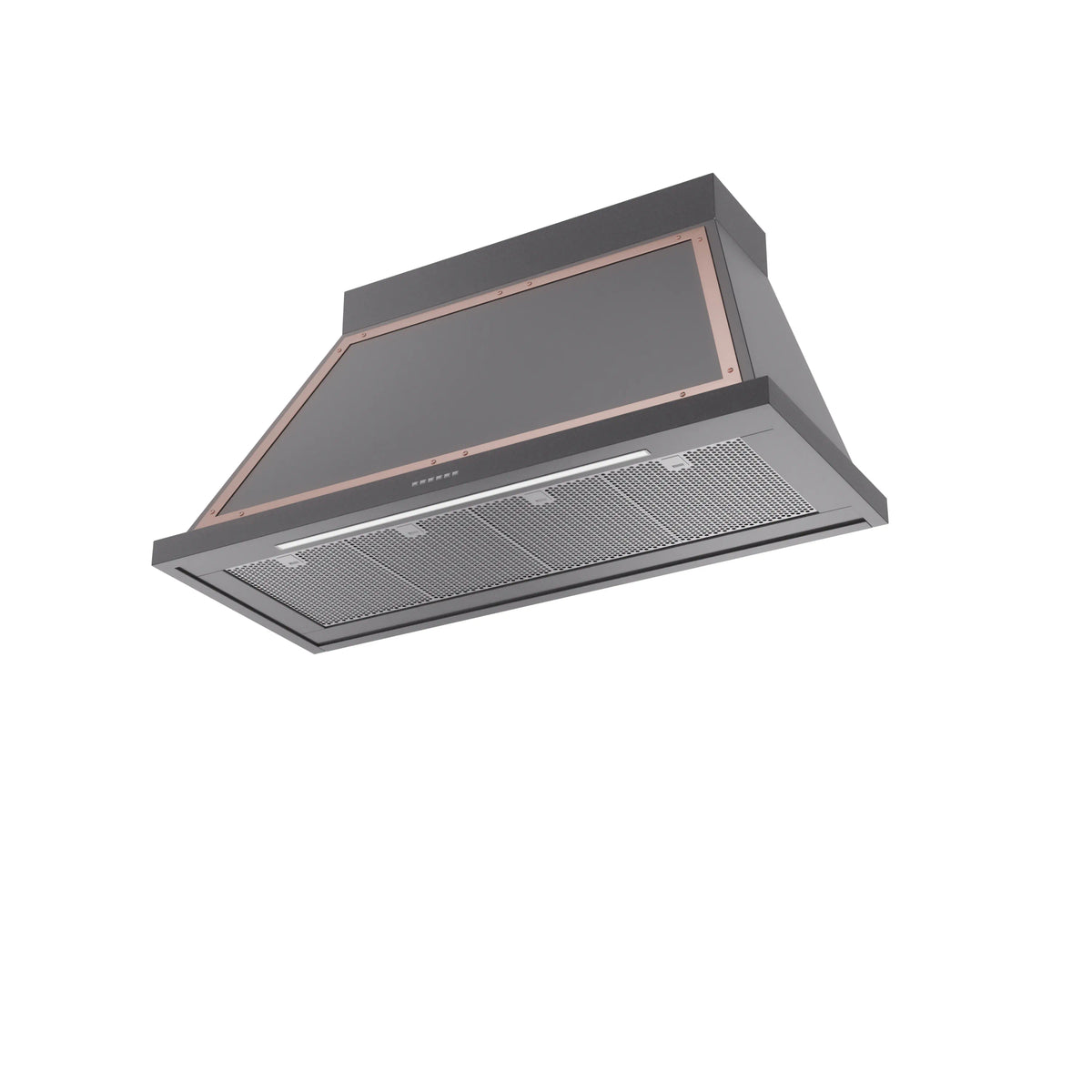 ILVE Nostalgie II 48-Inch Wall-Mount Range Hood, 600 CFM, Graphite Matte with Copper Trim (UANB48MGP)