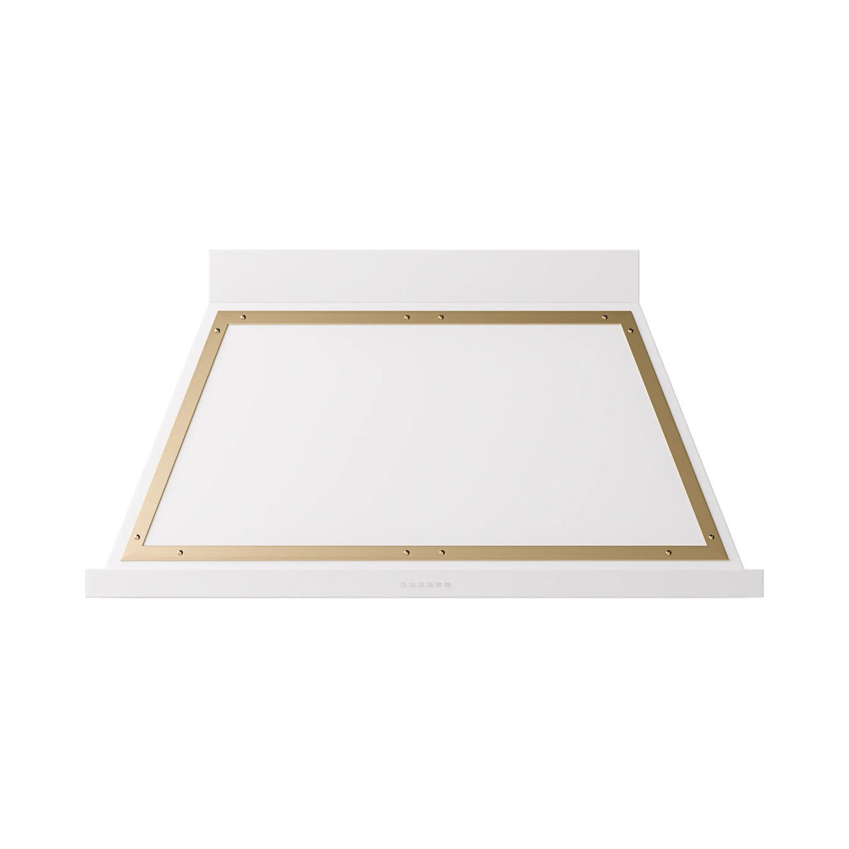 ILVE Nostalgie II 48-Inch Wall-Mount Range Hood, 600 CFM, White with Brass Trim (UANB48WHG)