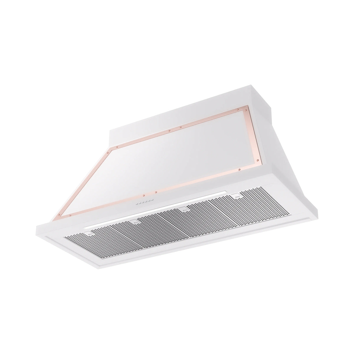 ILVE Nostalgie II 48-Inch Wall-Mount Range Hood, 600 CFM, White with Copper Trim (UANB48WHP)