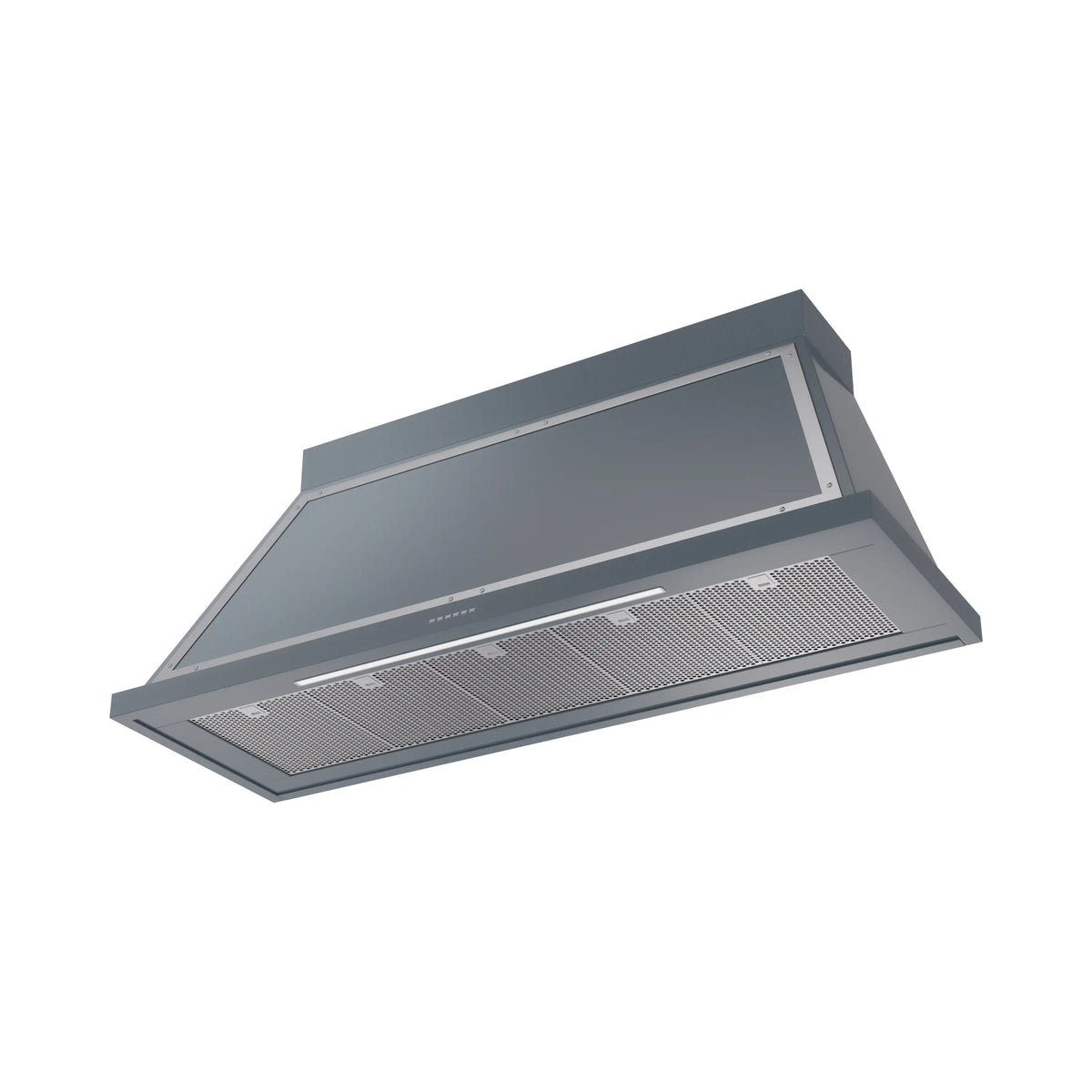 ILVE Nostalgie II 60-Inch Wall-Mount Range Hood, 600 CFM, Blue Grey with Chrome Trim (UANB60BGC)