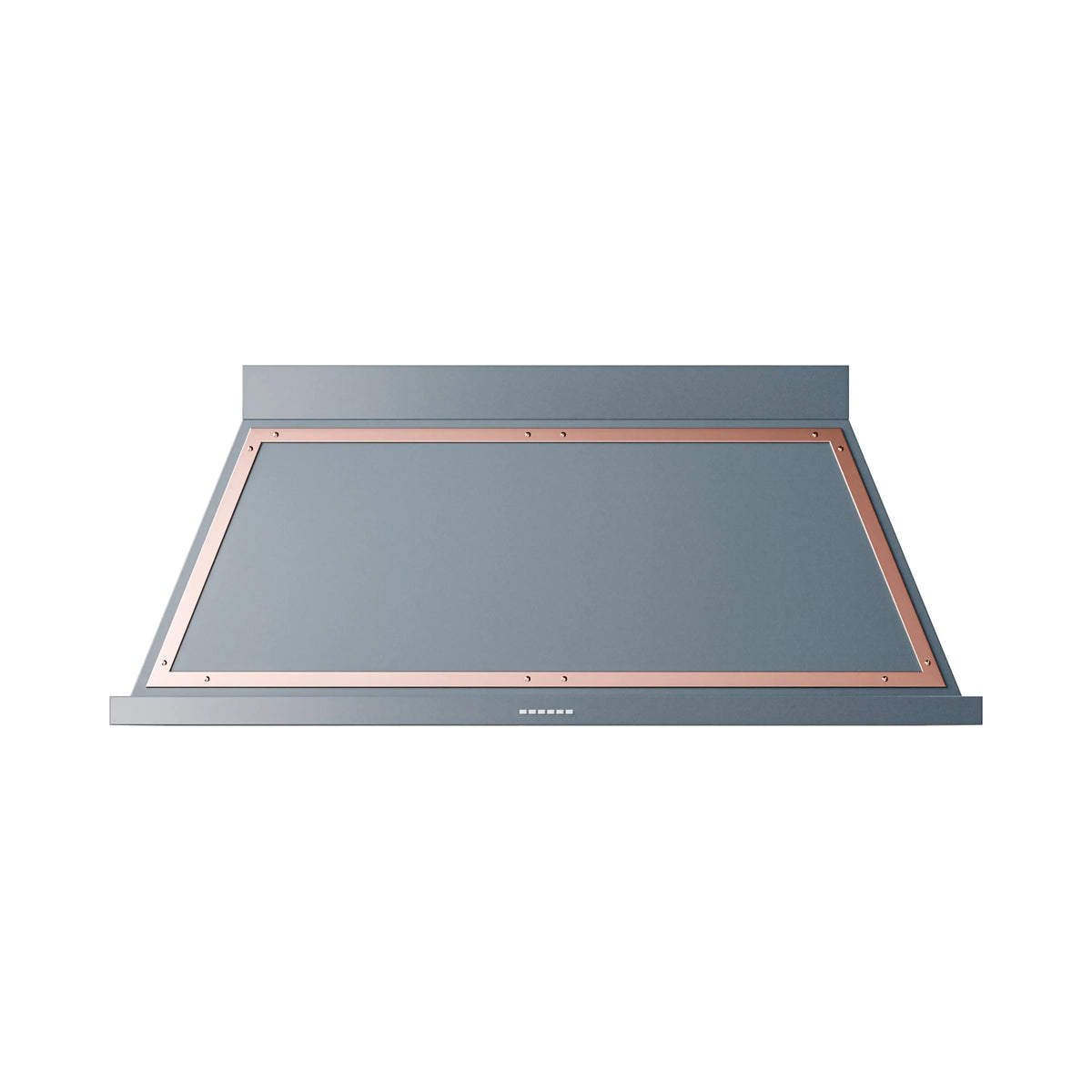 ILVE Nostalgie II 60-Inch Wall-Mount Range Hood, 600 CFM, Blue Grey with Copper Trim (UANB60BGP)