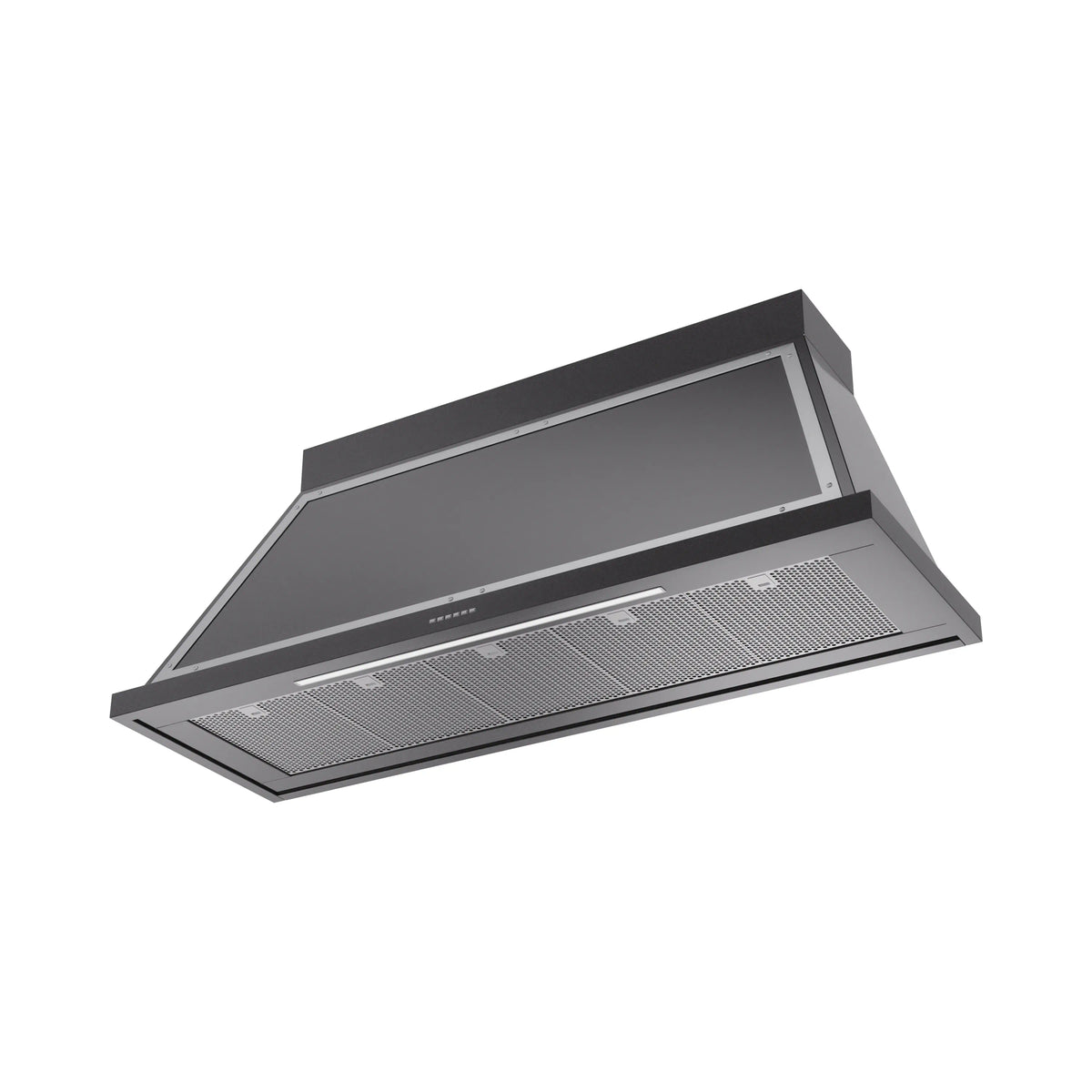 ILVE Nostalgie II 60-Inch Wall-Mount Range Hood, 600 CFM, Glossy Black with Chrome Trim (UANB60BKC)