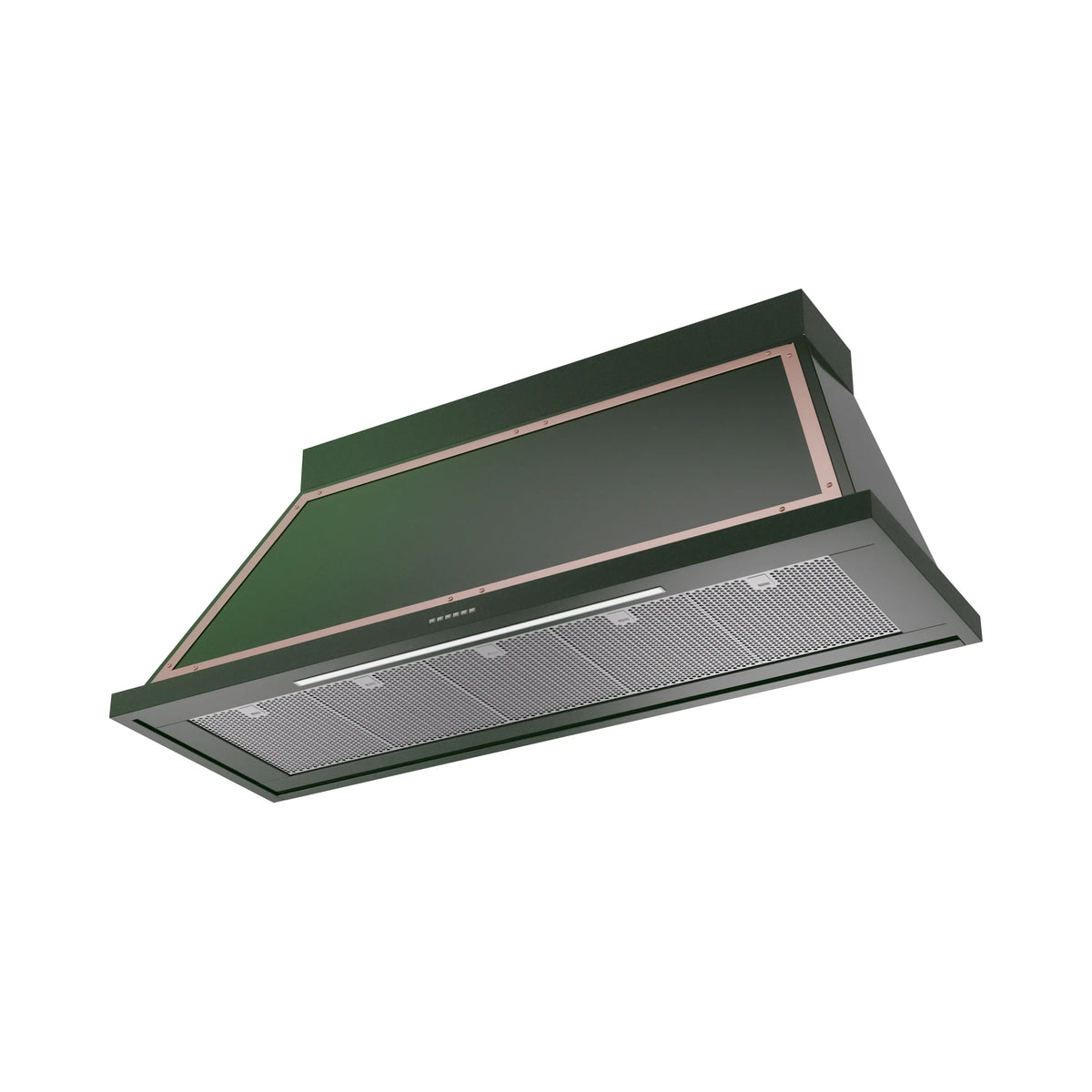 ILVE Nostalgie II 60-Inch Wall-Mount Range Hood, 600 CFM, Emerald Green with Copper Trim (UANB60EGP)