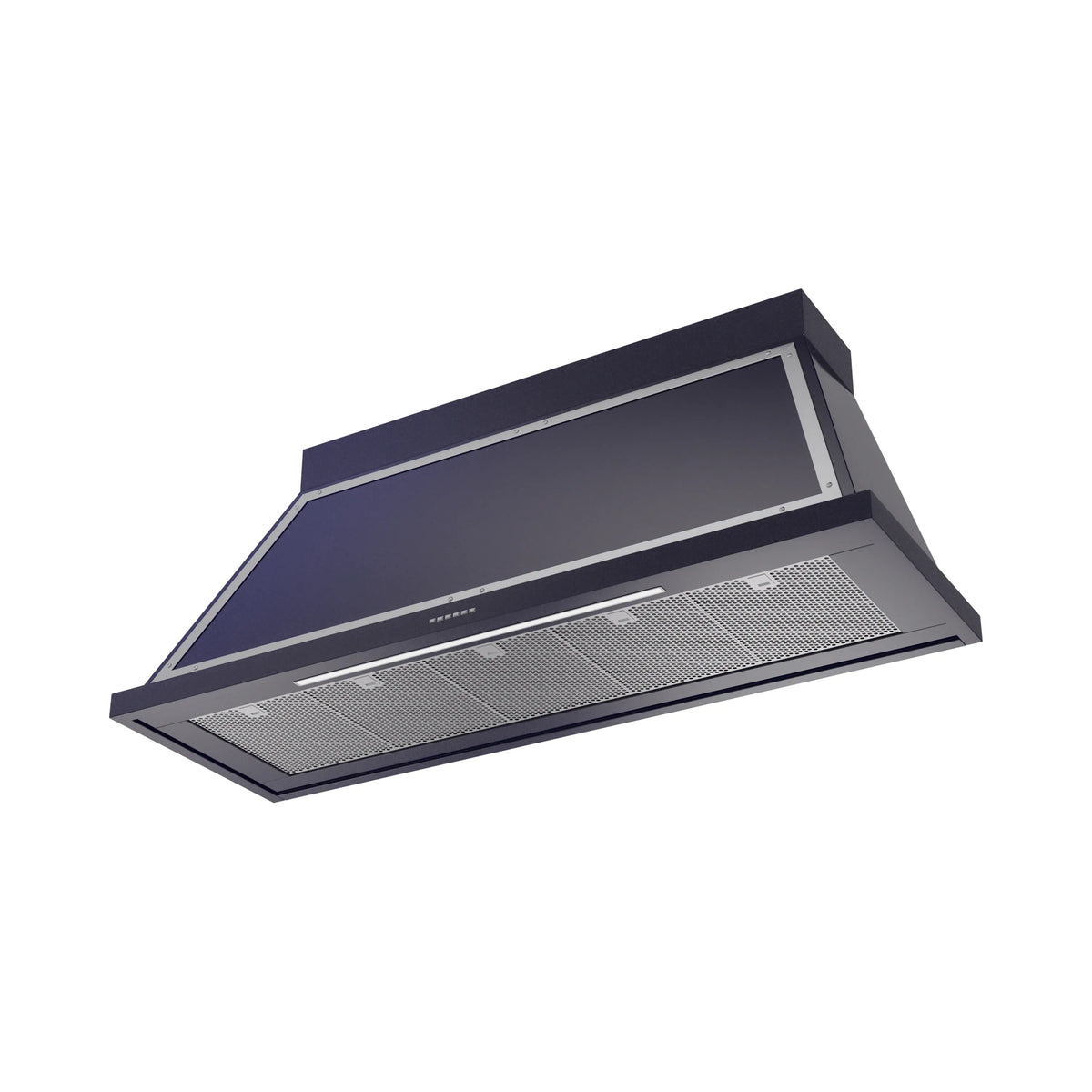 ILVE Nostalgie II 60-Inch Wall-Mount Range Hood, 600 CFM, Midnight Blue with Chrome Trim (UANB60MBC)