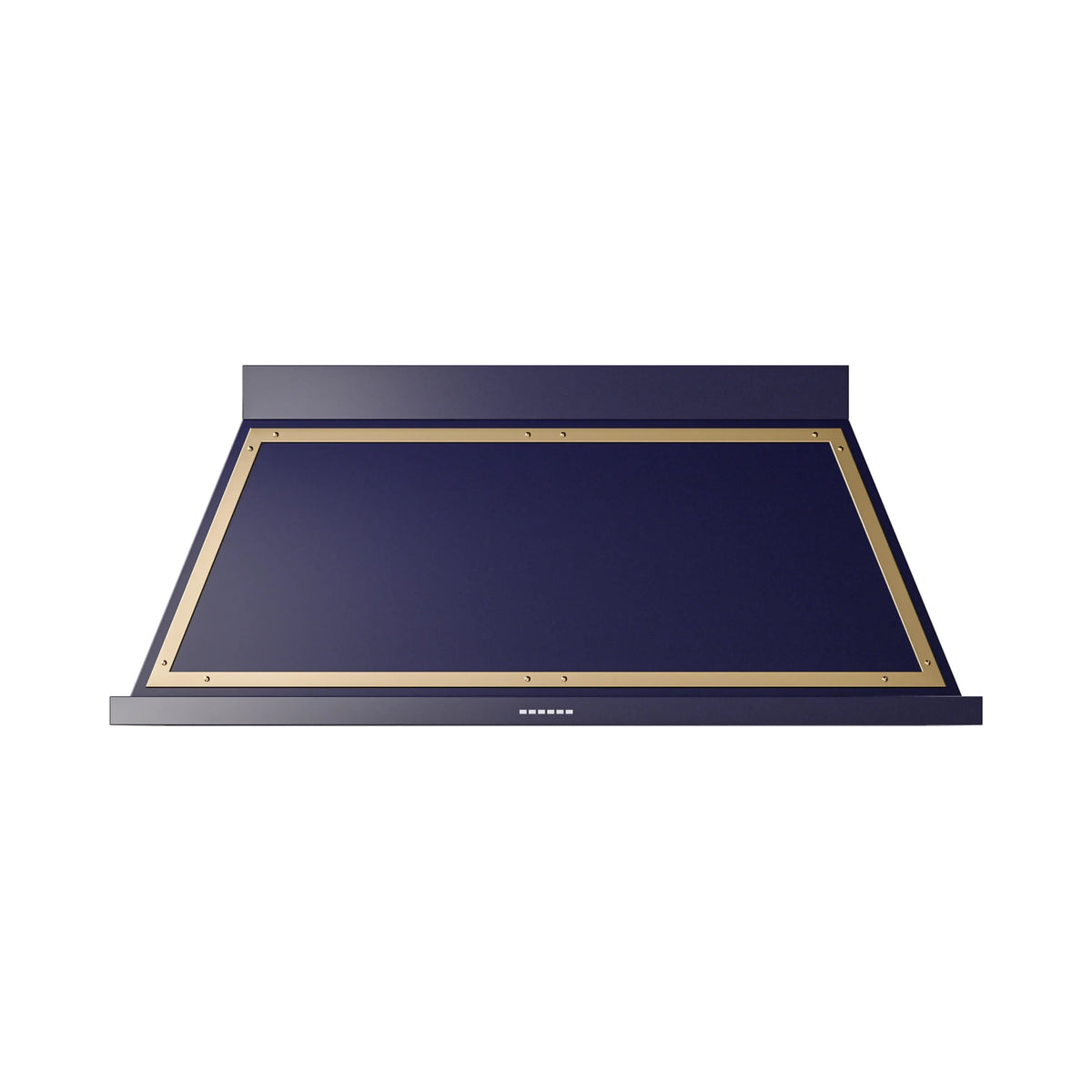 ILVE Nostalgie II 60-Inch Wall-Mount Range Hood, 600 CFM, Midnight Blue with Brass Trim (UANB60MBG)