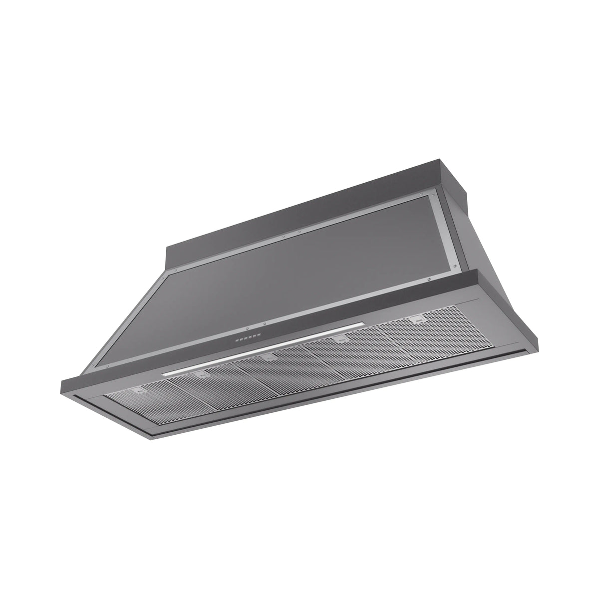 ILVE Nostalgie II 60-Inch Wall-Mount Range Hood, 600 CFM, Matte Graphite with Chrome Trim (UANB60MGC)