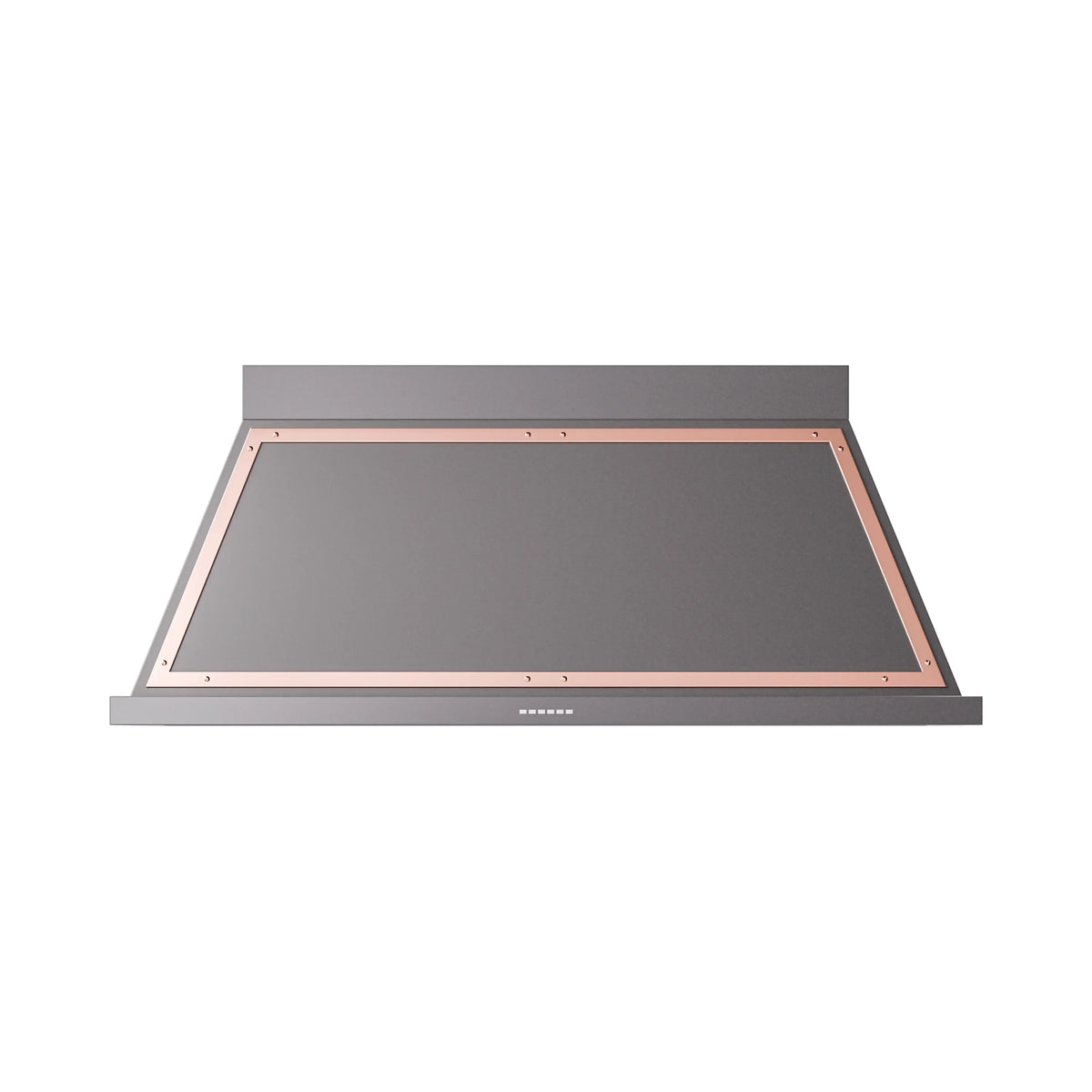 ILVE Nostalgie II 60-Inch Wall-Mount Range Hood, 600 CFM, Matte Graphite with Copper Trim (UANB60MGP)