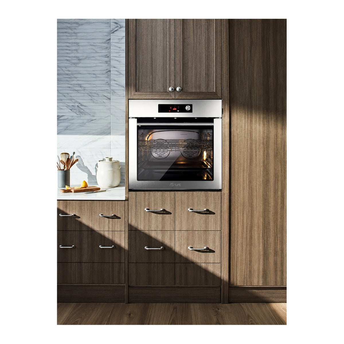 ILVE Professional Plus II 30-Inch Pyrolytic Single Wall Oven, 4.4 Cu. Ft. Capacity, Stainless Steel (UOV30STPYSS)