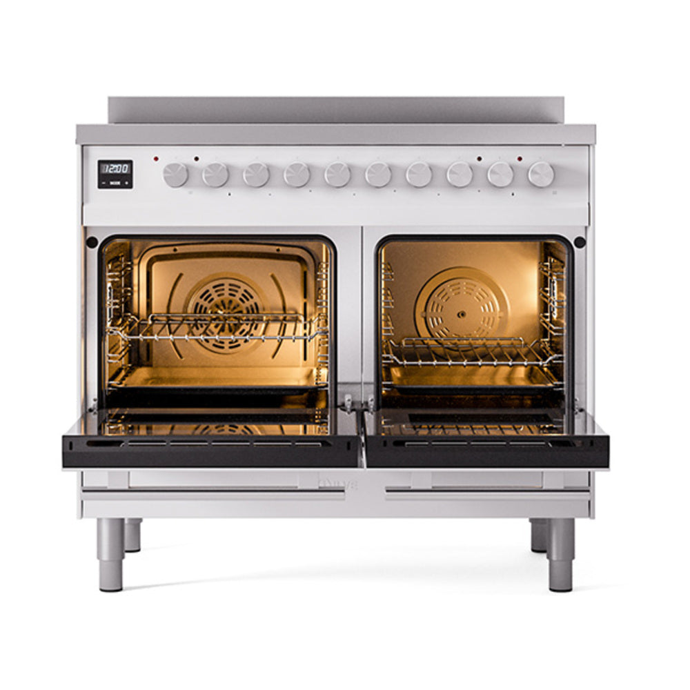 ILVE Professional Plus II 40-Inch Induction Range, Solid Door Oven, Custom RAL (UPDI406QMPRA)