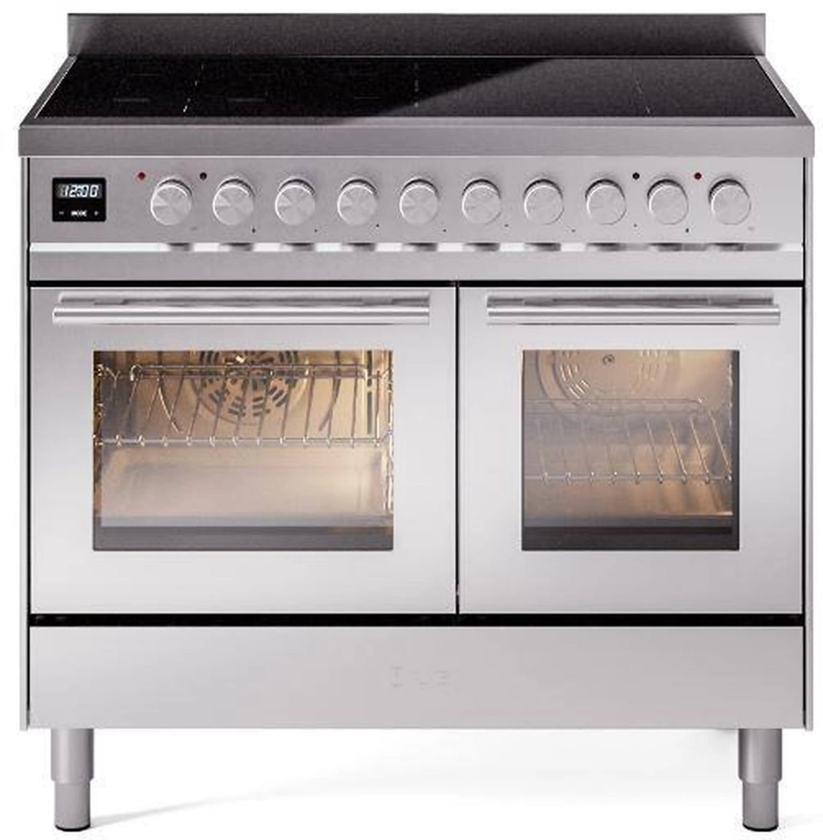 ILVE Professional Plus II 40-Inch Induction Range, Stainless Steel (UPDI406WMPSS)
