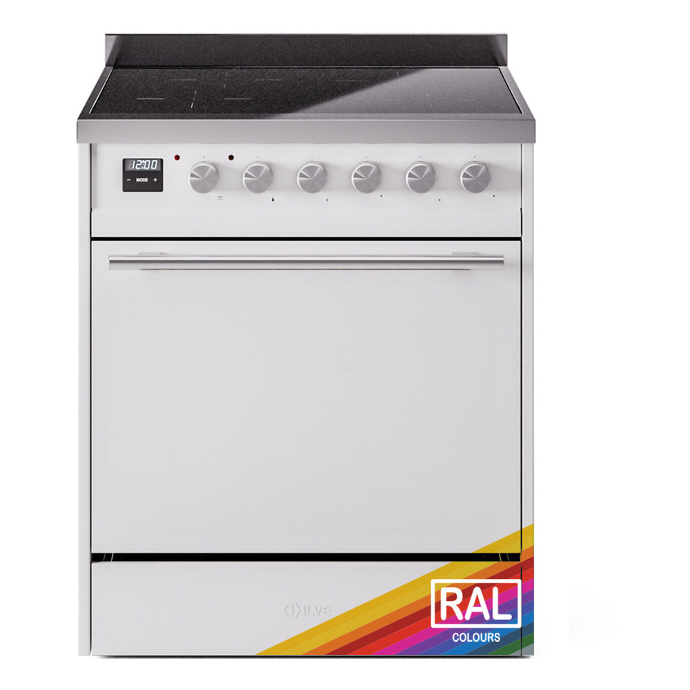ILVE Professional Plus II 30-Inch Induction Range, Solid Door Oven, Custom RAL Color (UPI304QMPRA)