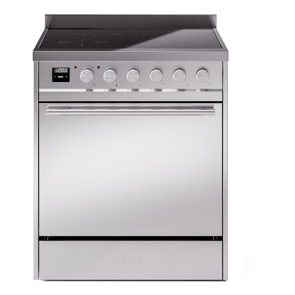 ILVE Professional Plus II 30-Inch Induction Range, Solid Door Oven, Stainless Steel (UPI304QMPSS)