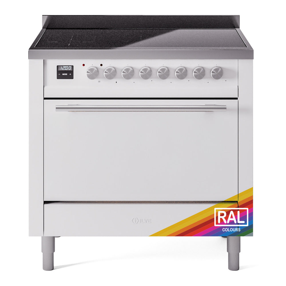 ILVE Professional Plus II 36-Inch Induction Range, Solid Door Oven, Custom RAL (UPI366QMPRA)