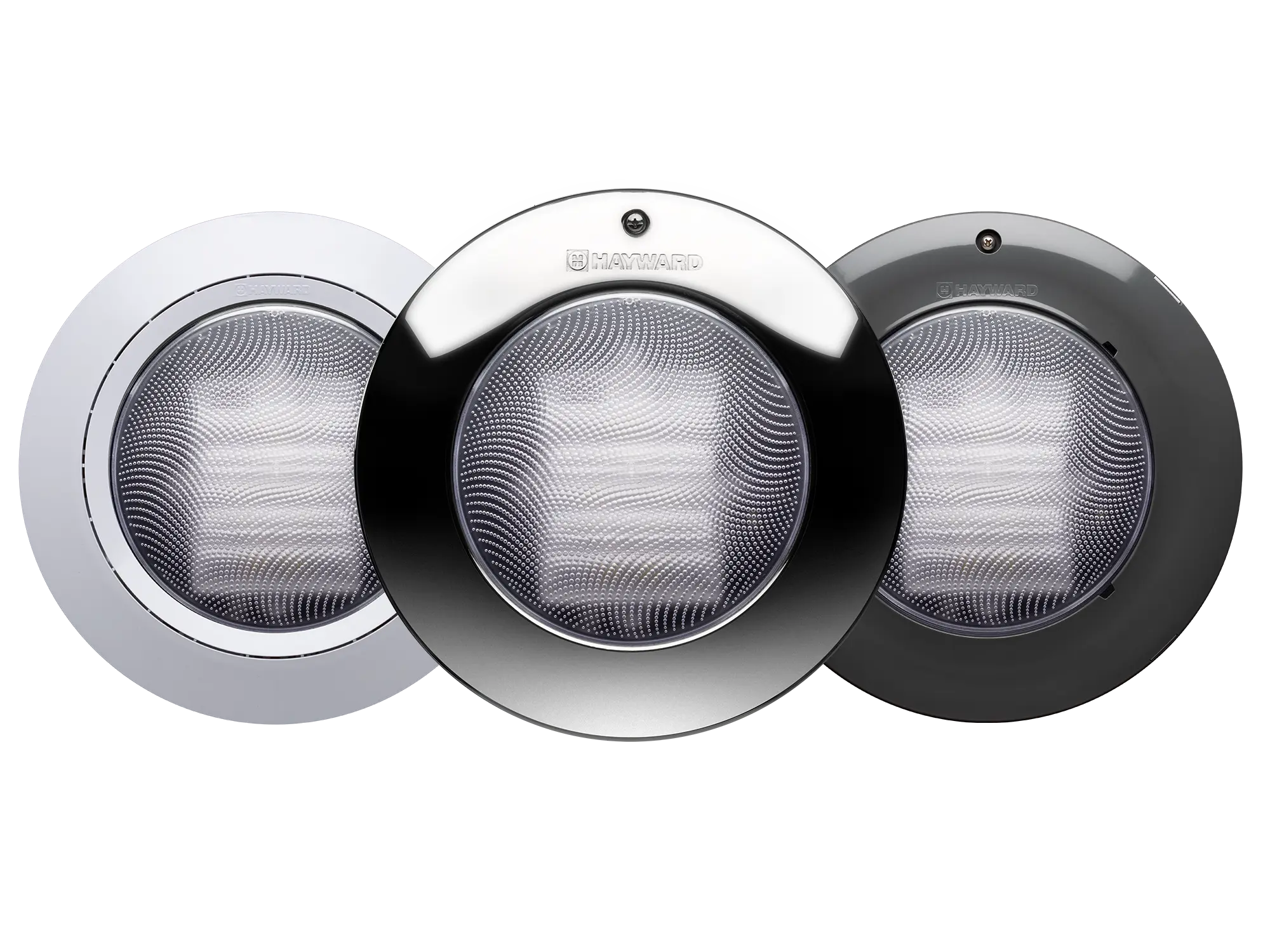 Hayward | LPLUS22150 | Universal CrystaLogic 2.0 LED Pool Light, 37W, 12-15V/150 ft. Cord, Plastic Trim
