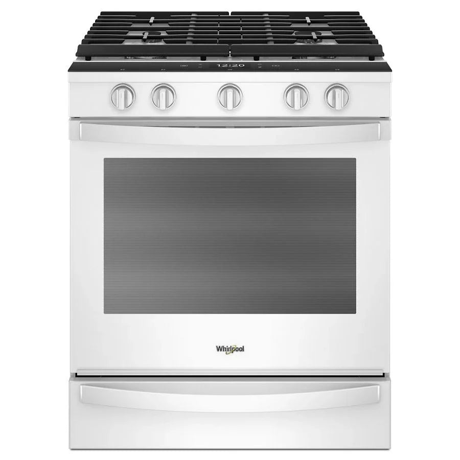 Whirlpool WEG750H0HW 5.8 Cu. Ft. Smart Slide-in Gas Range With Air Fry, When Connected White