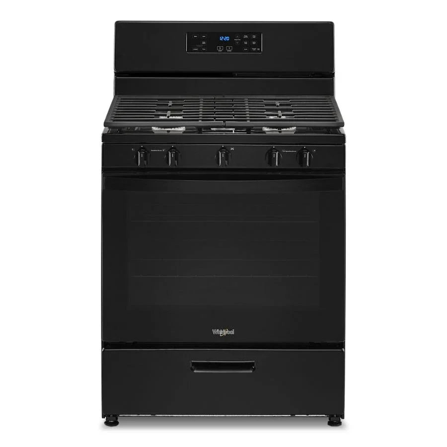 Whirlpool WFG505M0MB 5.1 Cu. Ft. Freestanding Gas Range with Edge to Edge Cooktop Black