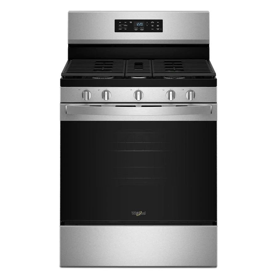 Whirlpool WFGS4530SZ 30-inch Gas Range with Air Cooking Technology and Steam Clean Fingerprint Resistant Stainless Steel