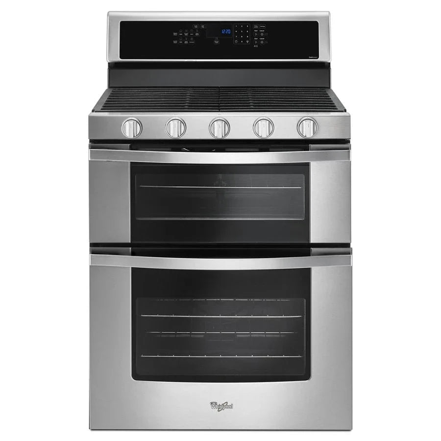 Whirlpool WGG745S0FS 6.0 Cu. Ft. Gas Double Oven Range with EZ-2-Lift™ Hinged Grates Stainless Steel