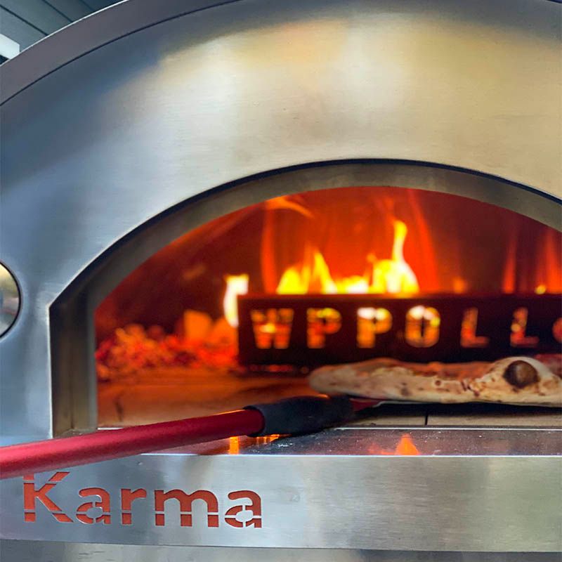 WPPO Karma Professional 42-Inch Wood Fired Pizza Oven, Stainless Steel (WKK-03S-304SS)