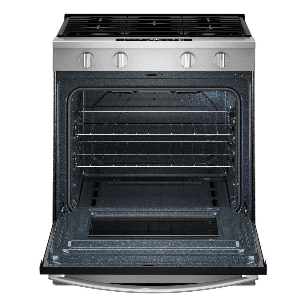 Whirlpool WSGS3330TS 30-inch Gas Range with No Preheat Mode and Slow Cook Stainless Steel