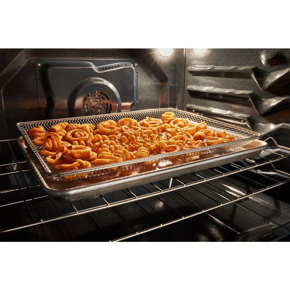 Whirlpool WSGS5030SW 30-inch Gas Smart Range with Air Cooking Technology White