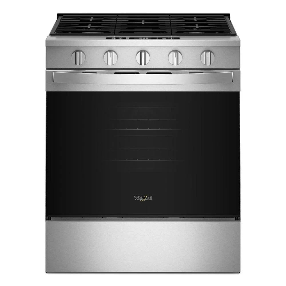 Whirlpool WSGS5030SZ 30-inch Gas Smart Range with Air Cooking Technology Fingerprint Resistant Stainless Steel