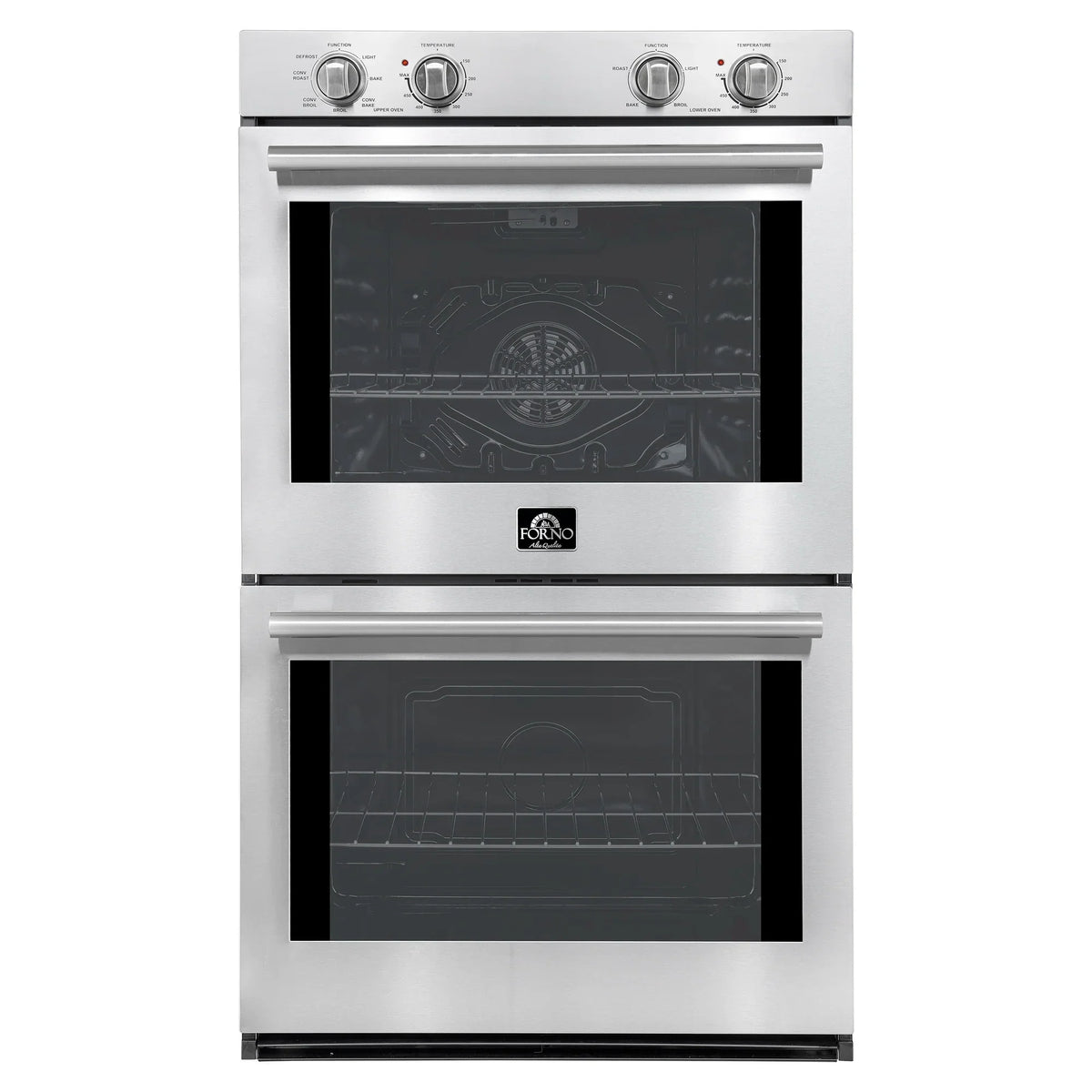 Forno 2-Piece Appliance Package - 30-Inch Vomero Double Wall Oven & 30-Inch Microwave Oven in Stainless Steel