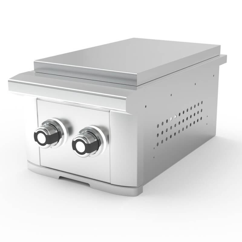 Wildfire Ranch Pro Stainless Steel Built-In Double Burner
