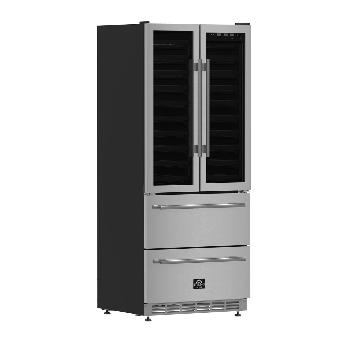 Forno Campania 32-Inch Wine Cooler/Beverage Refrigerator Drawer, 17.7 Cu. Ft., Stainless Steel (FWCDR6635-32S)