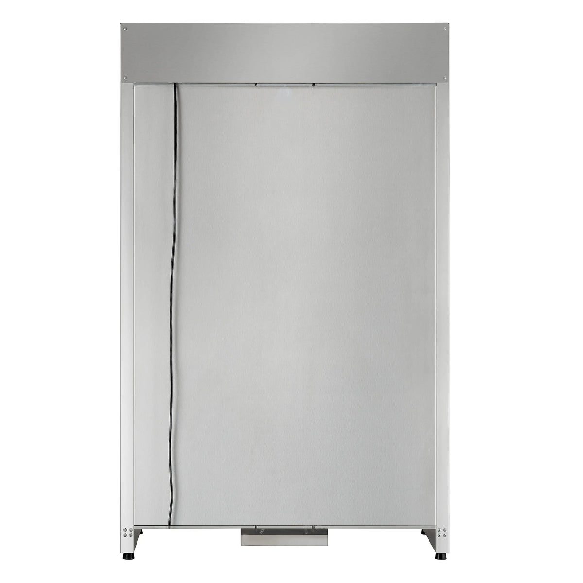 Forno Abruzzo 48-Inch Built-In Dual Zone Wine Cooler, 102 Bottles, 24 Cu. Ft., Green Acrylic Holders, Black Shelves (FWCDR6610-48S)