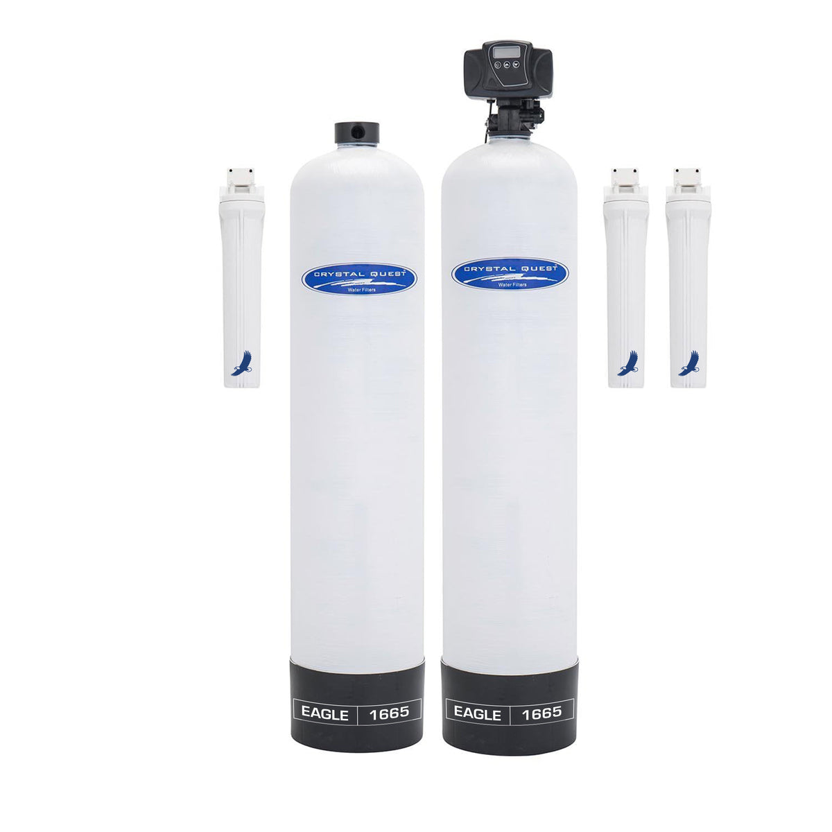 Crystal Quest Eagle Whole House Alkalizer Water Filtration, 1-4 Bathrooms
