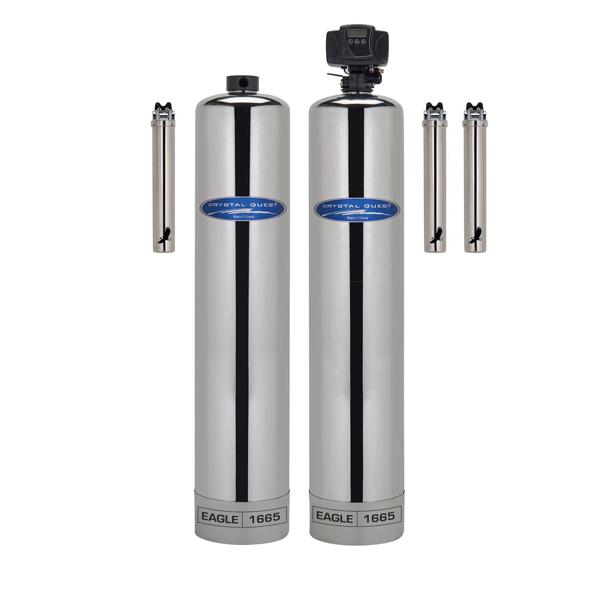 Crystal Quest Eagle Whole House Alkalizer Water Filtration, 1-4 Bathrooms